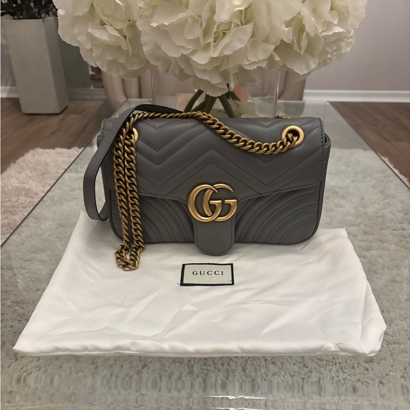 Luxury DESIGNER INSPIRED G G Marmont Leather Shoulder Bag - Picture 13 of 13